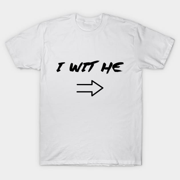 I WIT HE - IN BLACK - FETERS AND LIMERS – CARIBBEAN EVENT DJ GEAR T-Shirt by FETERS & LIMERS